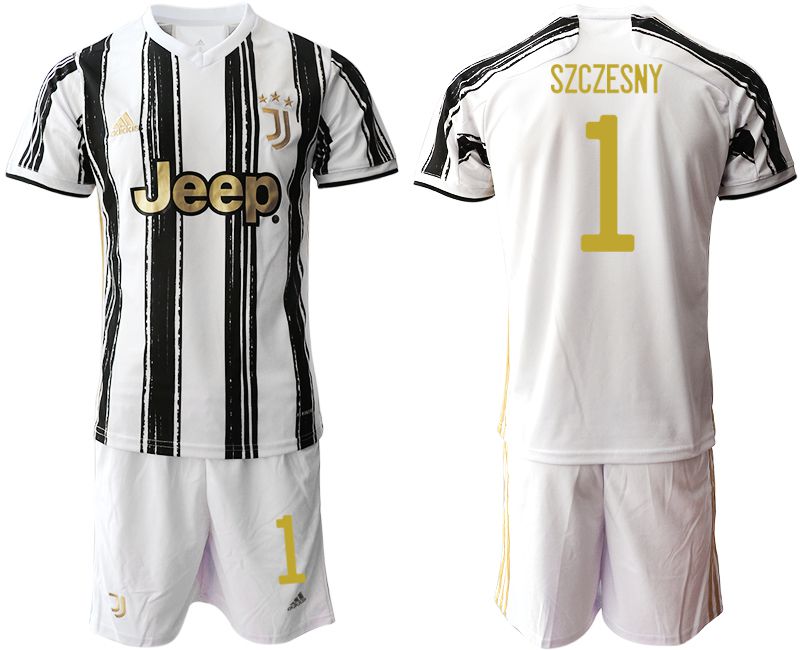 Men 2020-2021 club Juventus home #1 white Soccer Jerseys->juventus jersey->Soccer Club Jersey